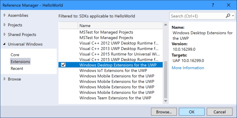 UWP with Desktop Extension – Part 1 – Insights into the Universal ...