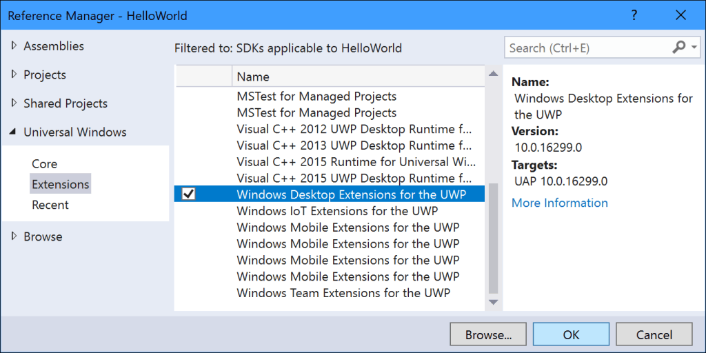 UWP with Desktop Extension – Part 1 – Insights into the Universal ...