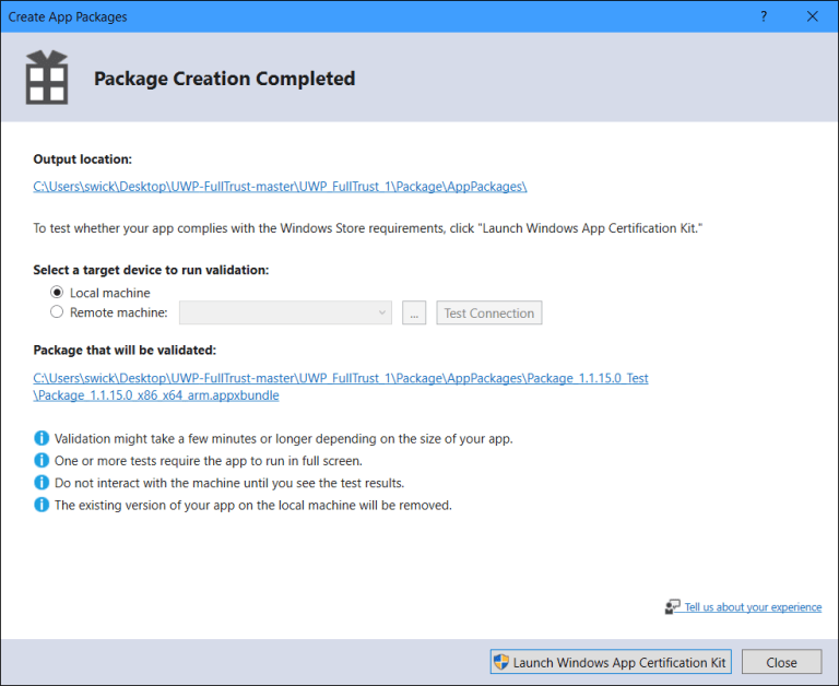 UWP with Desktop Extension – Part 4 – Insights into the Universal ...