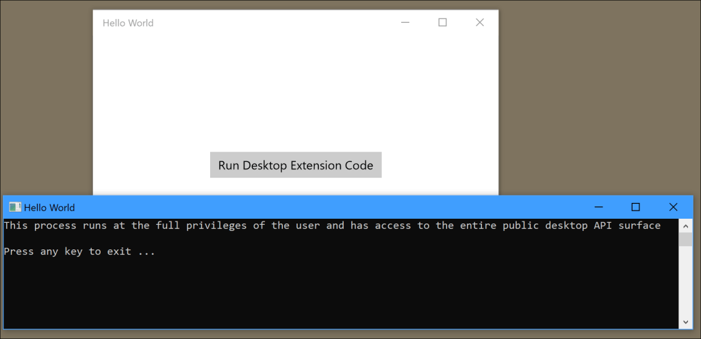 UWP with Desktop Extension – Part 1 – Insights into the Universal ...